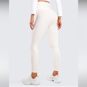 CRZ YOGA Womens High Waisted Fleece Lined Leggings 25 inches